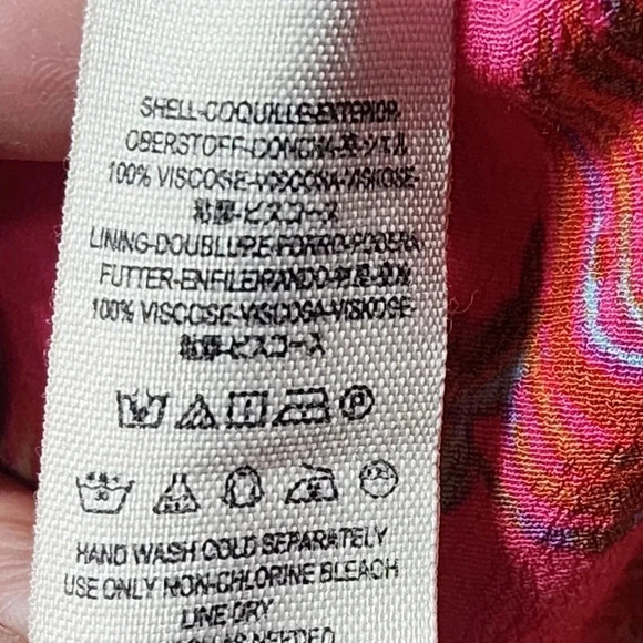 Free People Hot Tropics Pink Wide Leg Jumpsuit Size 8 Tropical Summer Vacation - Picture 9 of 10